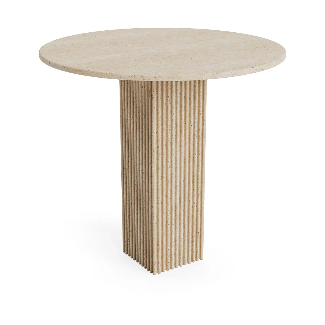 Soho dining table, Beige, Ø80 cm NORR11
