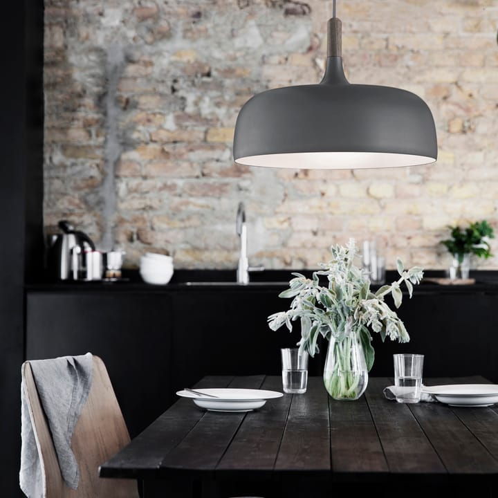 Acorn pendant lamp, grey Northern