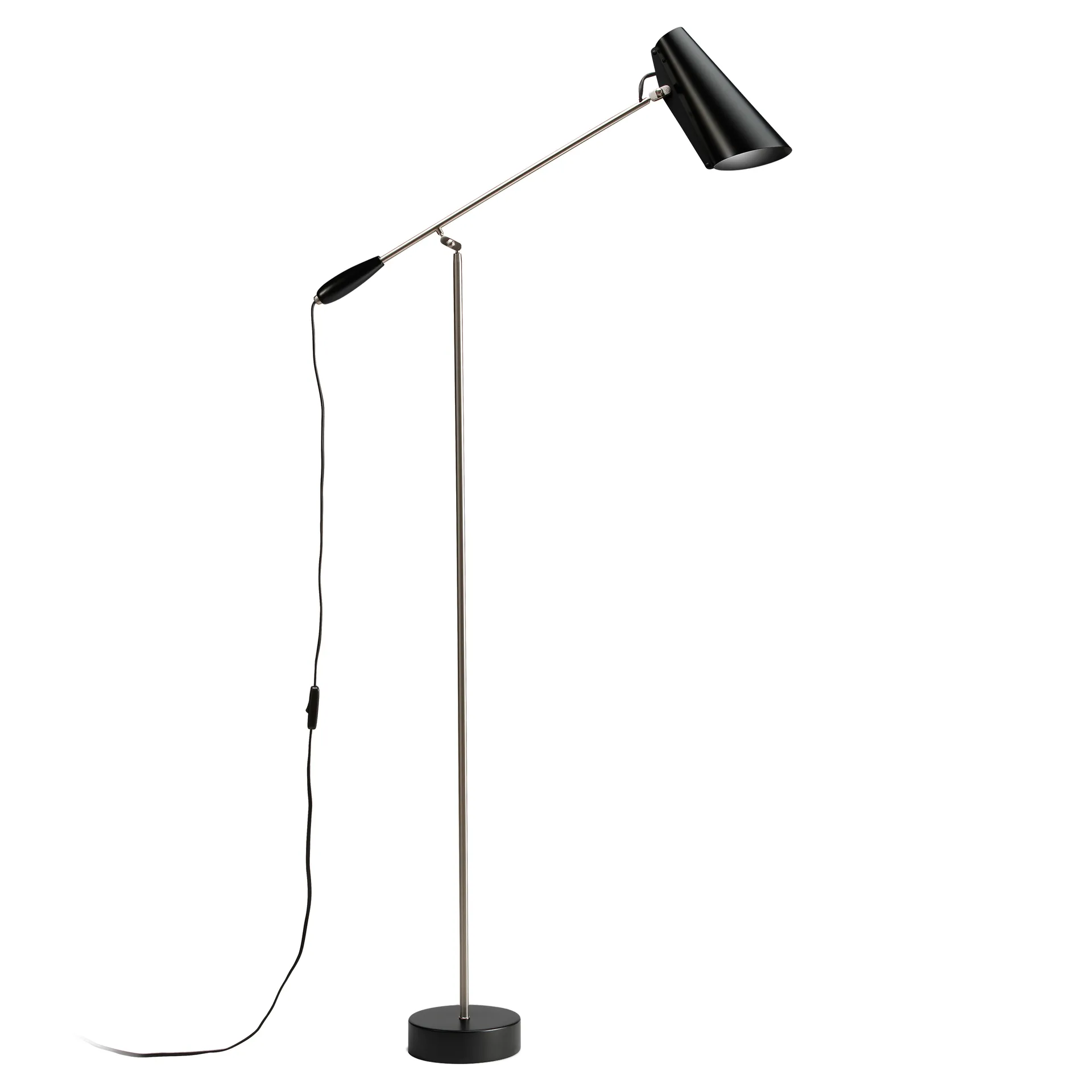 Birdy Floor Lamp, Black-steel Northern