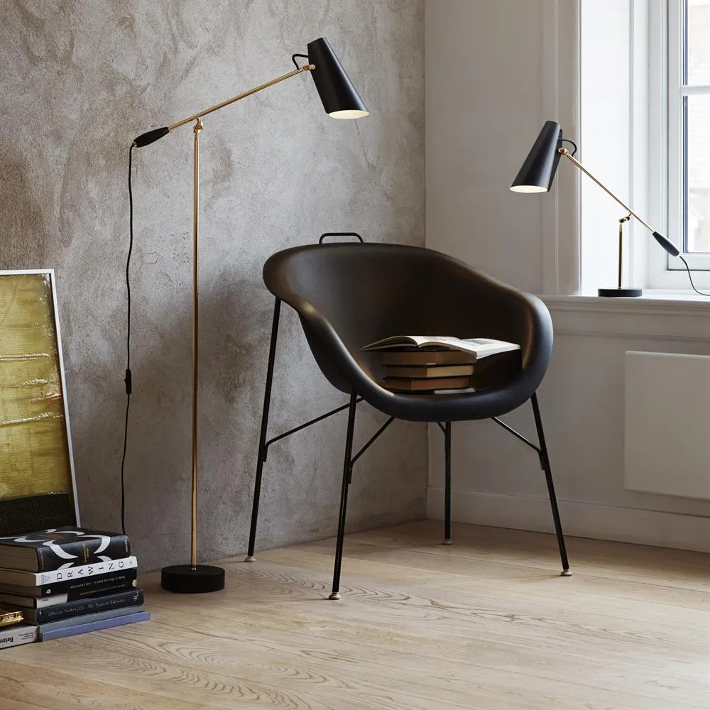 Birdy Floor Lamp, Matte black Northern