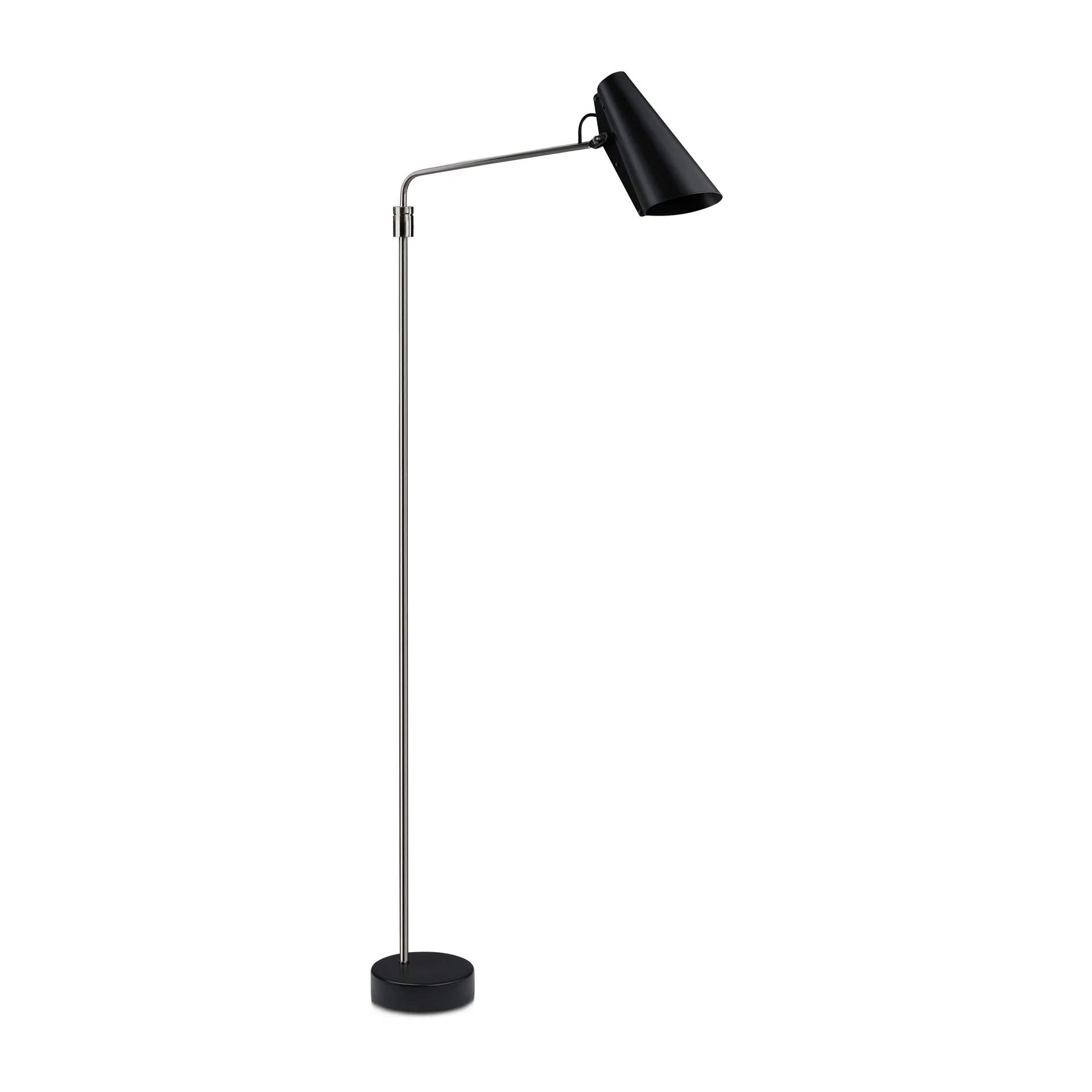 Birdy swing floor lamp, Black-steel Northern