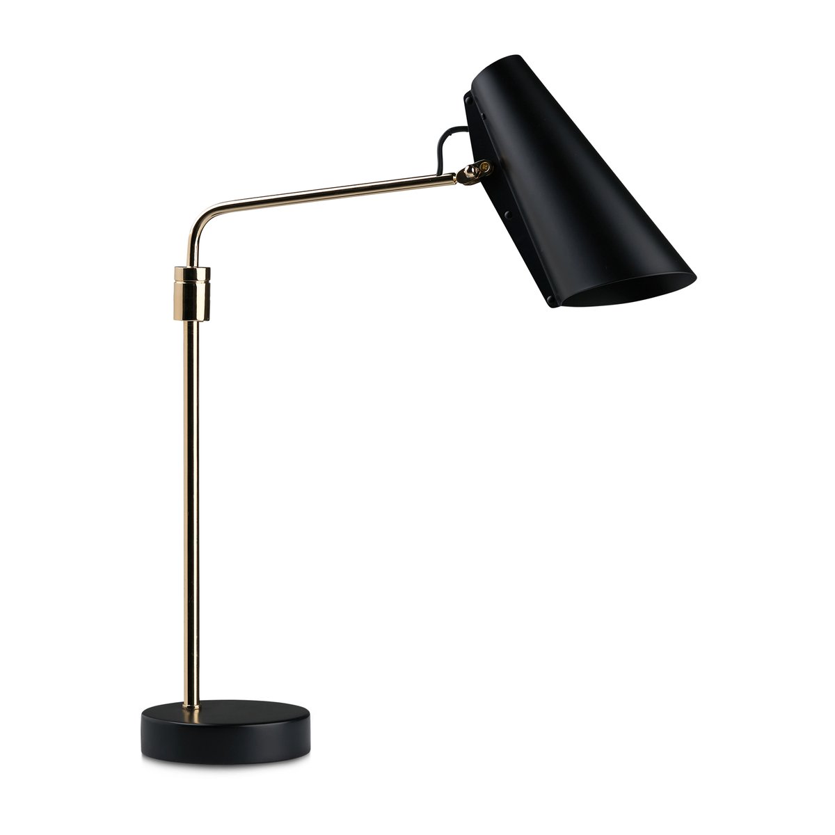 Northern Birdy swing table lamp Black-brass | Scandinavian Design | Desk & table lamps | Black