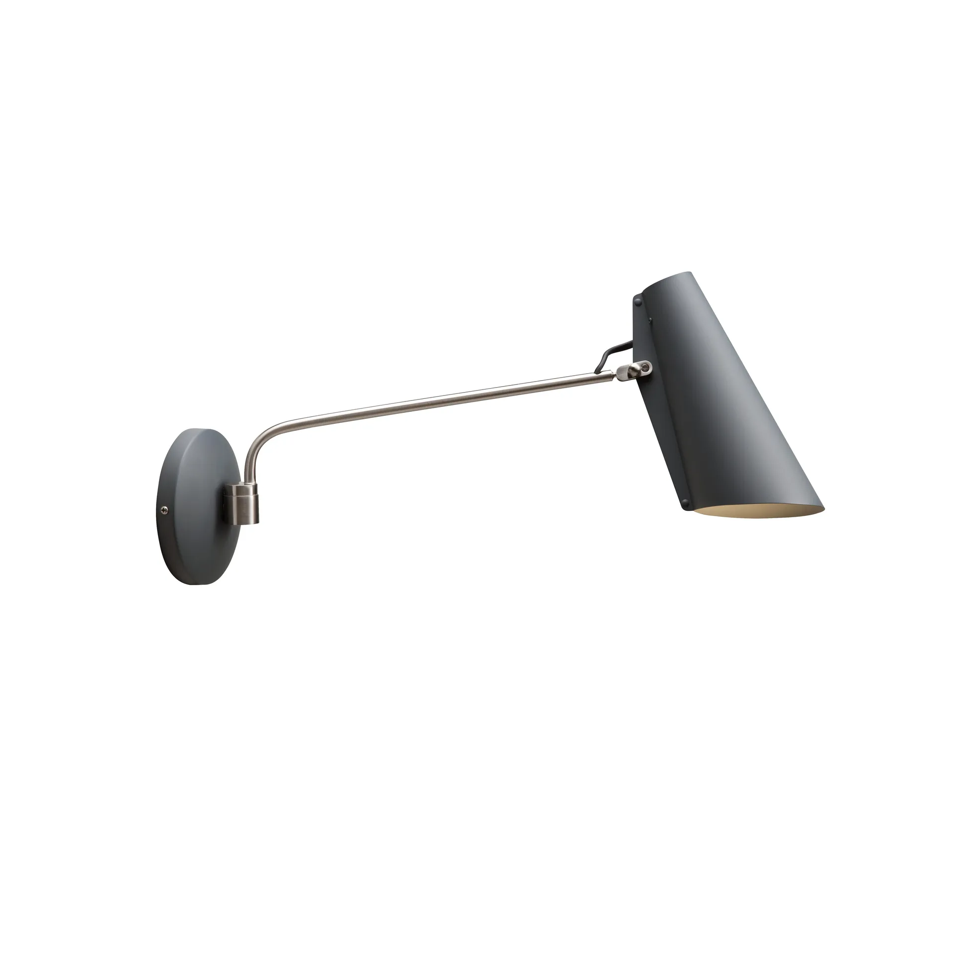 Birdy wall lamp, Grey-metallic Northern