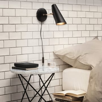 Birdy wall lamp short - black-brass - Northern