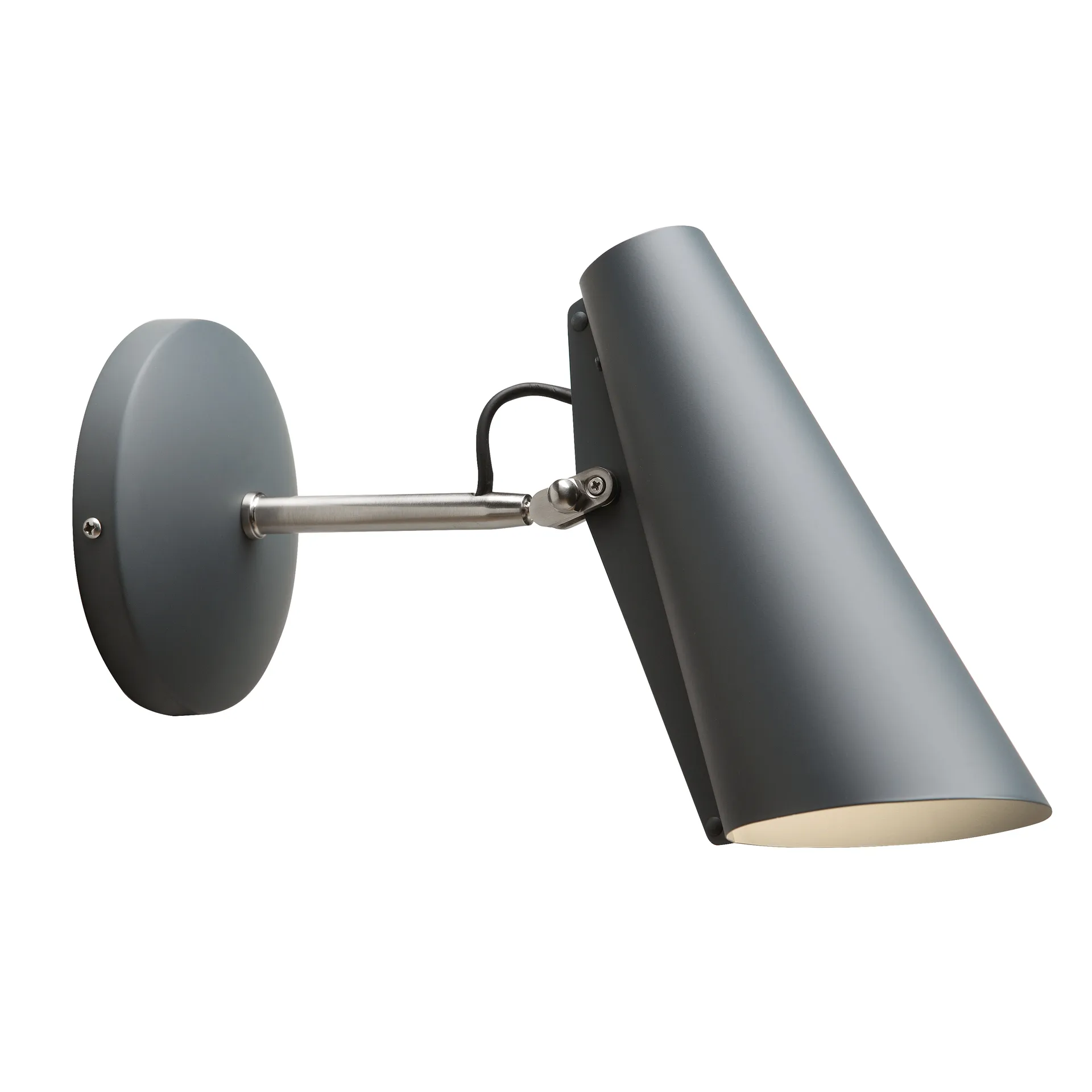 Birdy wall lamp short, Matte grey Northern