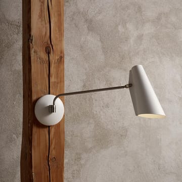 Birdy wall lamp - white-metallic - Northern