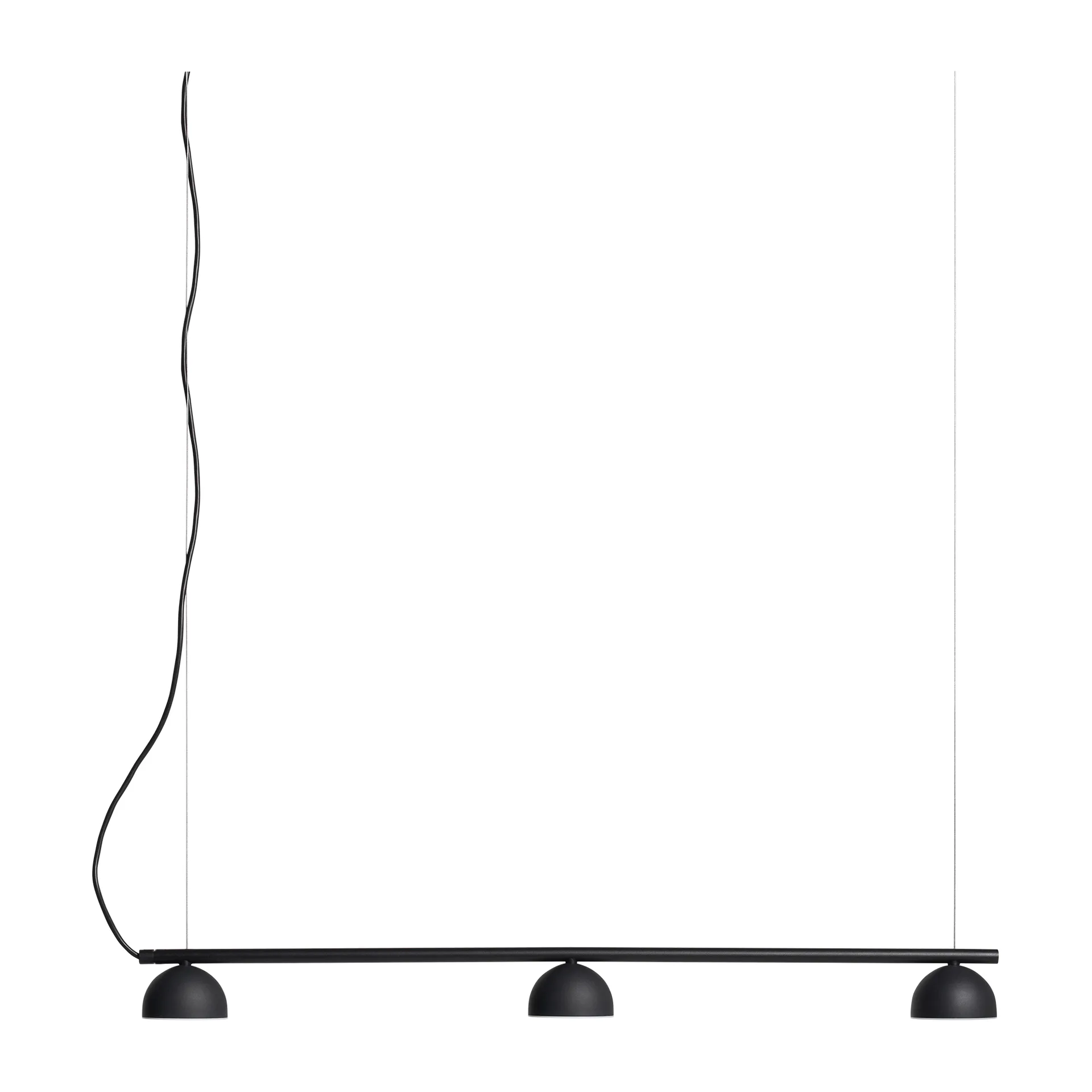 Blush Rail 3 ceiling light, Matt black Northern