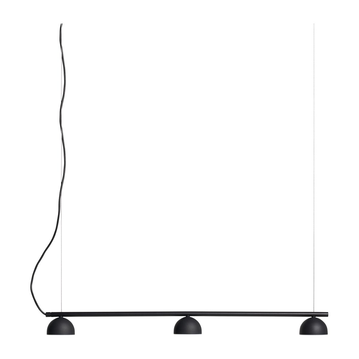 Northern Blush Rail 3 ceiling light Matt black | Scandinavian Design | Pendant lamps | Black