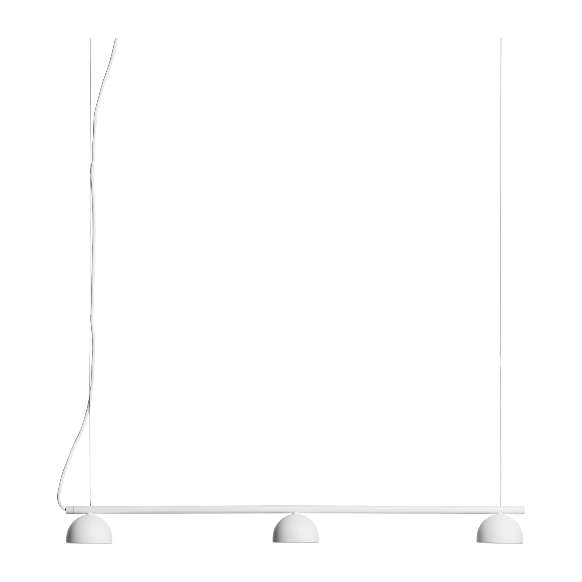 Blush Rail 3 ceiling light, Matt white Northern