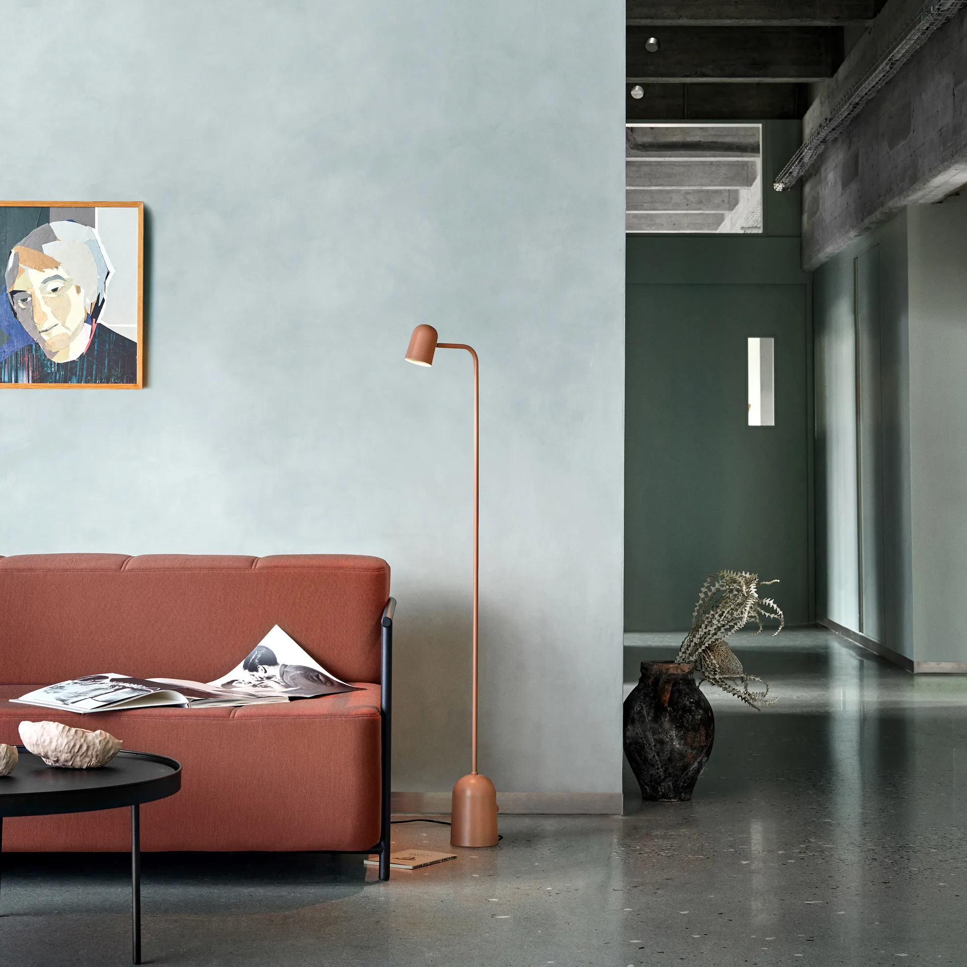 Buddy floor lamp, Warm-beige Northern