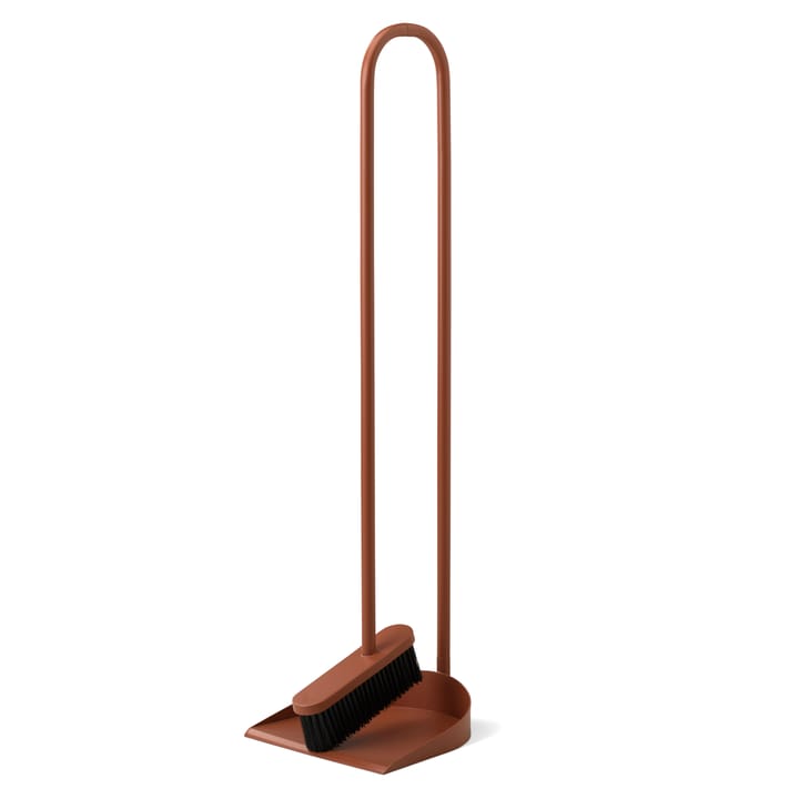 Cane broom and dustpan - rust - Northern