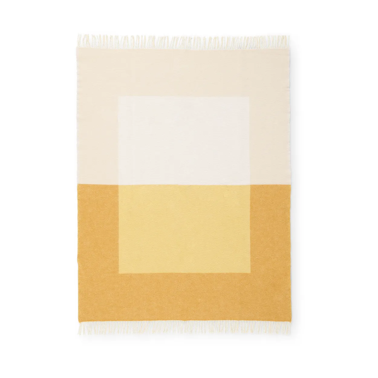 Northern Echo throw 130x170 cm Yellow | Scandinavian Design | Cotton blankets & throws | Yellow