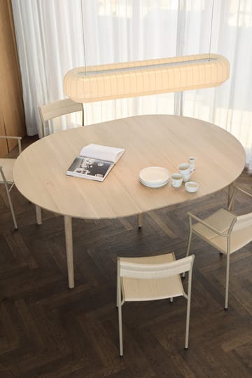 Expand dining table Ø140 cm - Light oiled oak - Northern