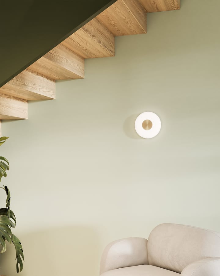 Glint wall light Ø25 cm, Opal glass white Northern