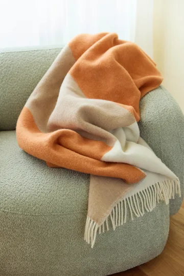 Layer throw blanket - Orange, 130x170 cm - Northern