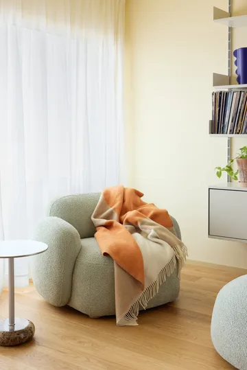 Layer throw blanket - Orange, 130x170 cm - Northern