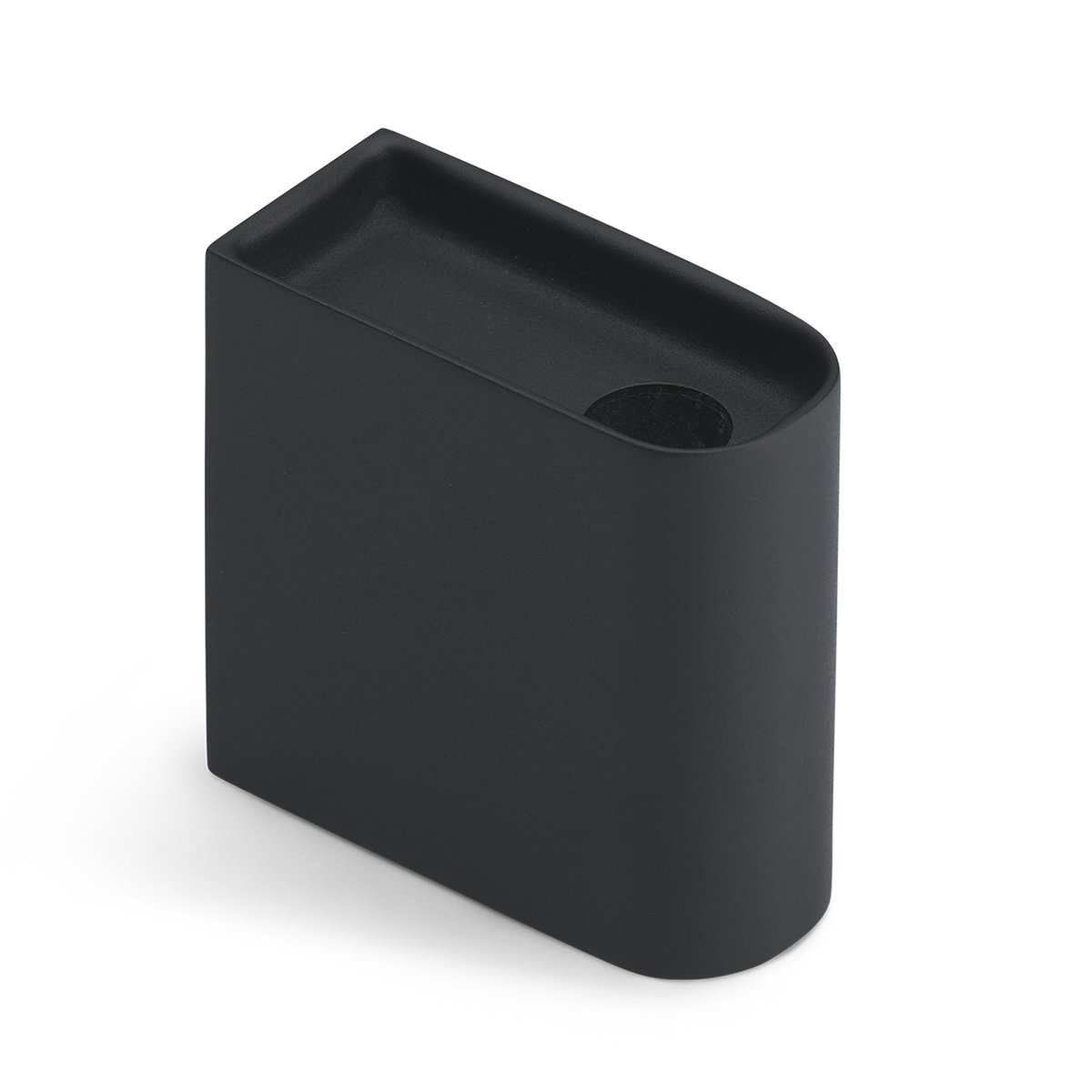Northern Monolith candle holder low Black | Scandinavian Design | Candle holders | Black