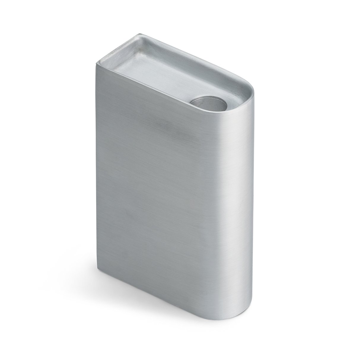 Northern Monolith candle holder medium Aluminium | Scandinavian Design | Candle holders | Silver-coloured