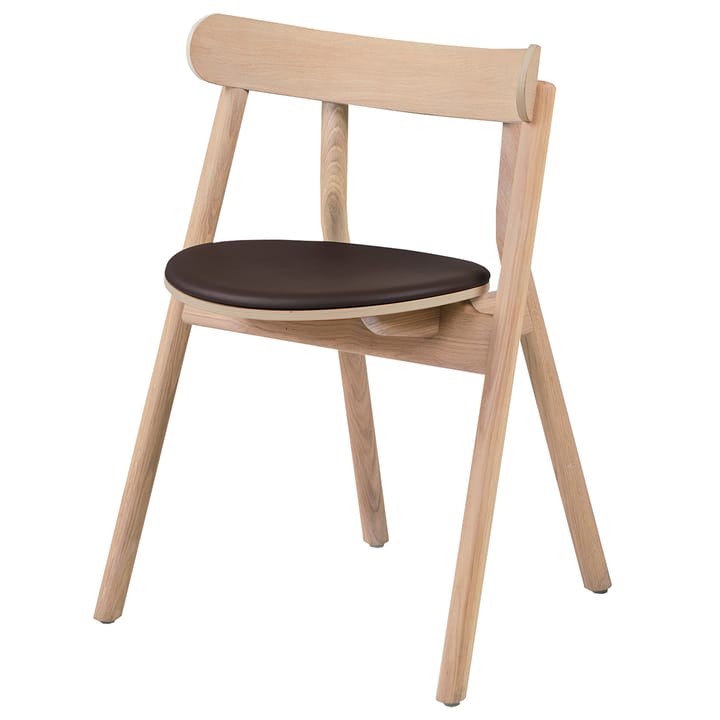 Oaki chair leather seat - Light  oak - Northern