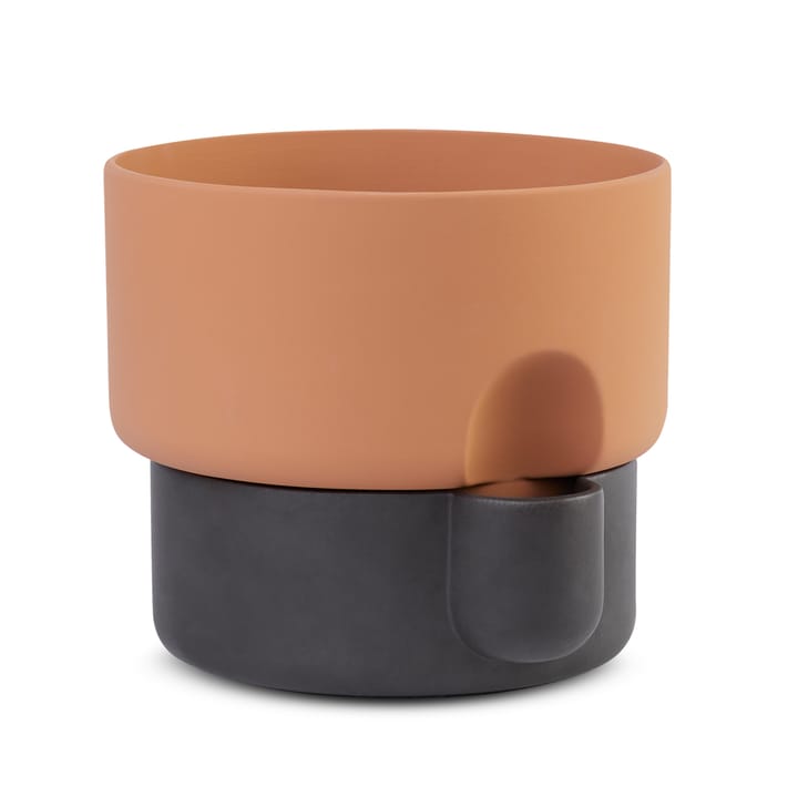 Oasis self-watering flower pot large - darkbrown - Northern