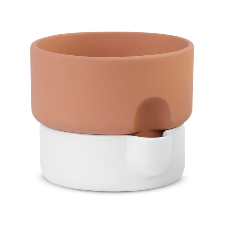 Oasis self-watering flower pot medium Ø20,5 cm - terracotta-white - Northern