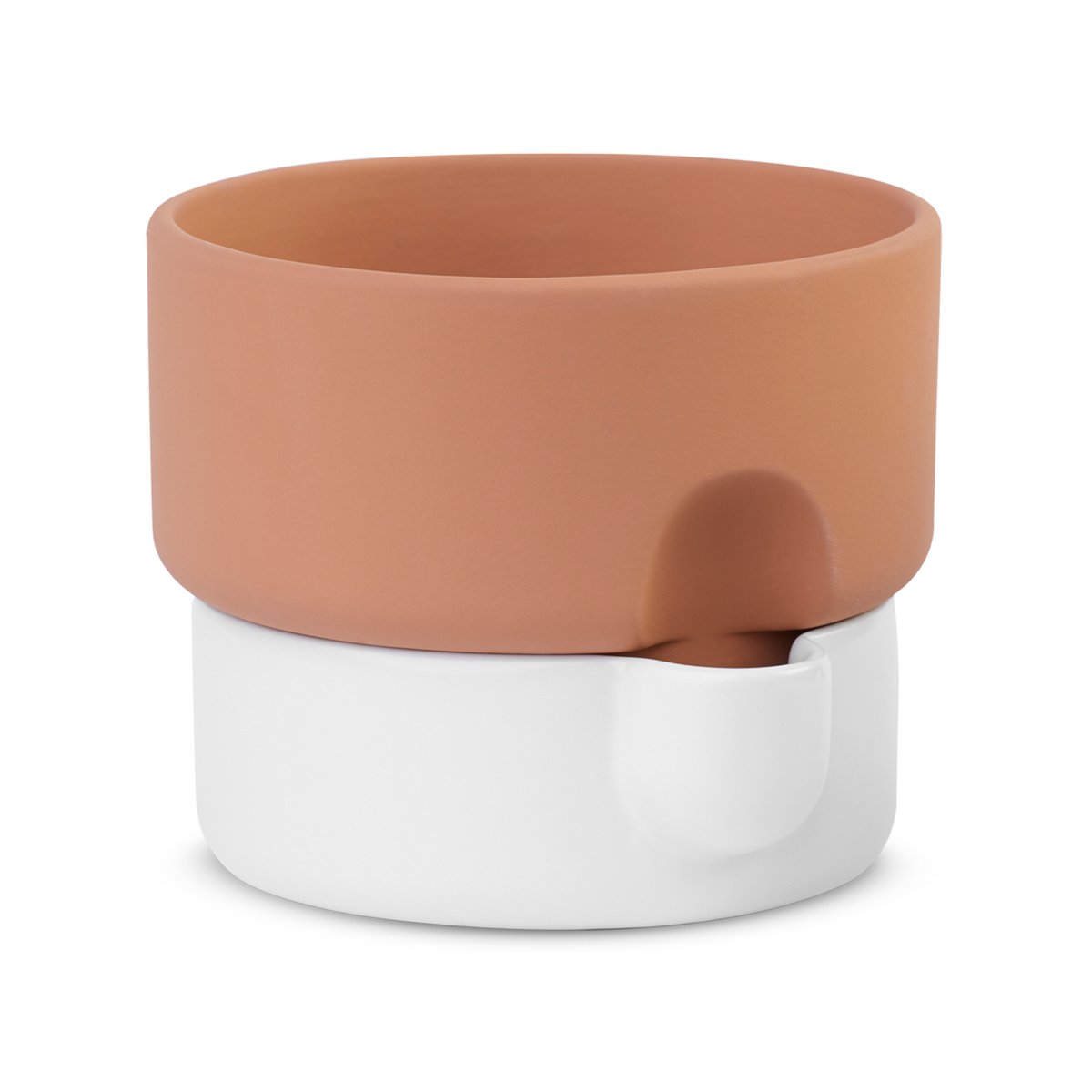 Northern Oasis self-watering flower pot medium o20,5 cm terracotta-white