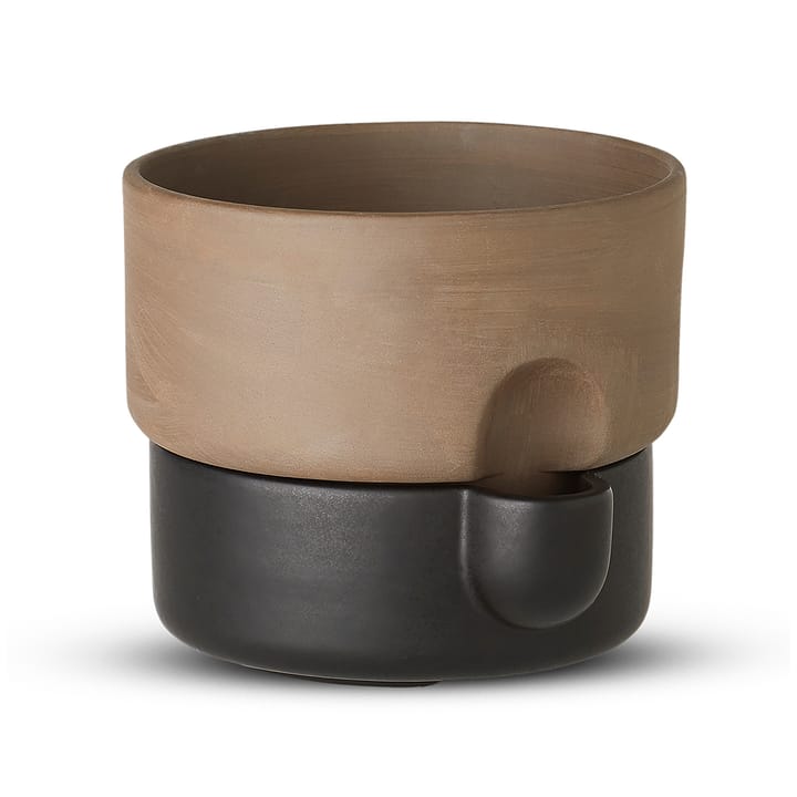 Oasis self-watering flower pot medium - darkbrown-black - Northern