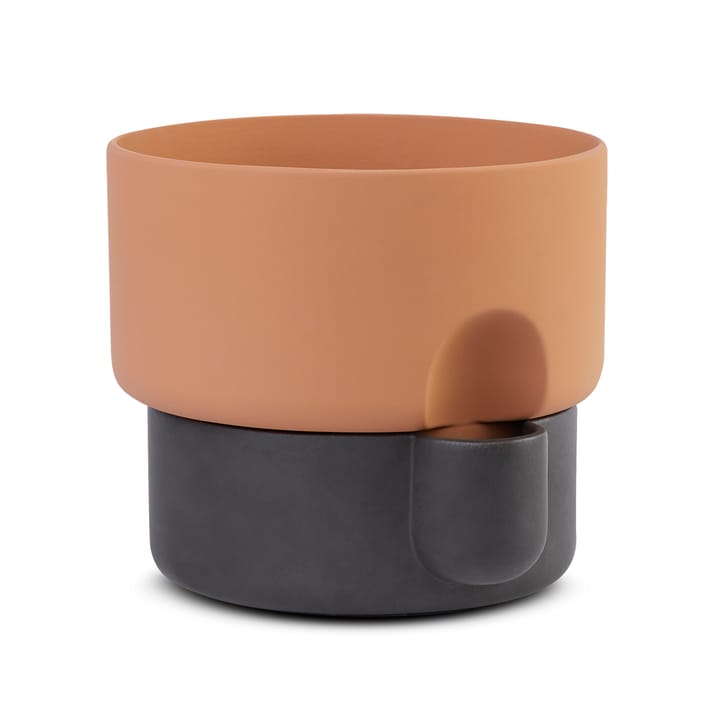 Oasis self-watering flower pot medium - terracotta-darkbrown - Northern