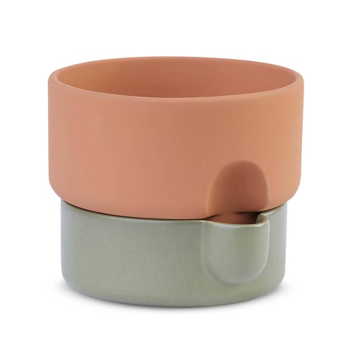 Oasis self-watering flower pot medium - terracotta-green - Northern