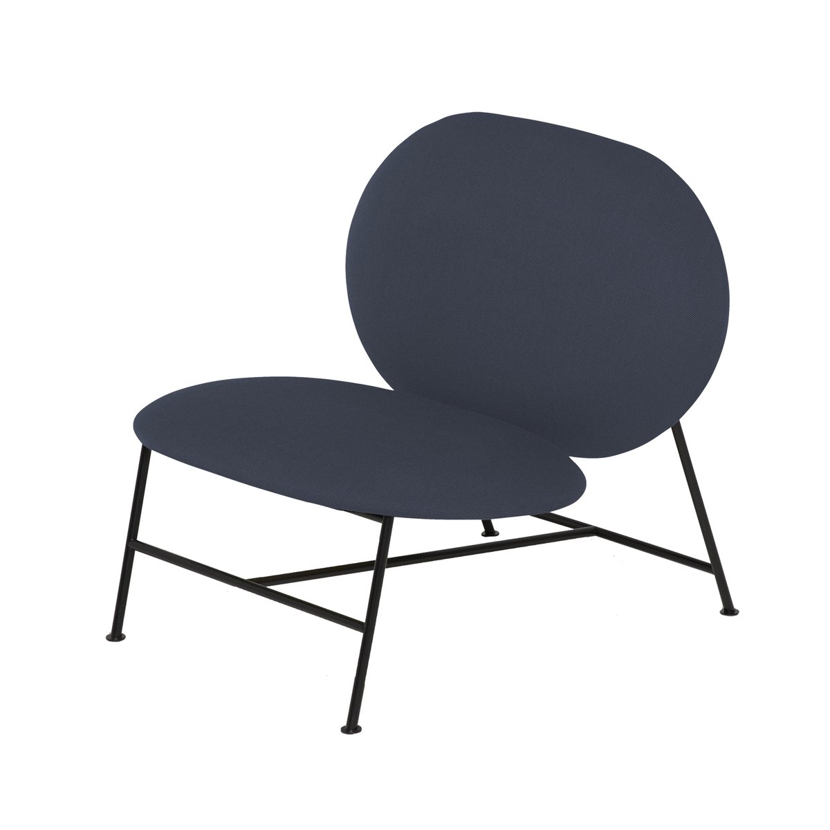 Northern Oblong lounge chair Dark blue | Scandinavian Design | Chairs | Blue