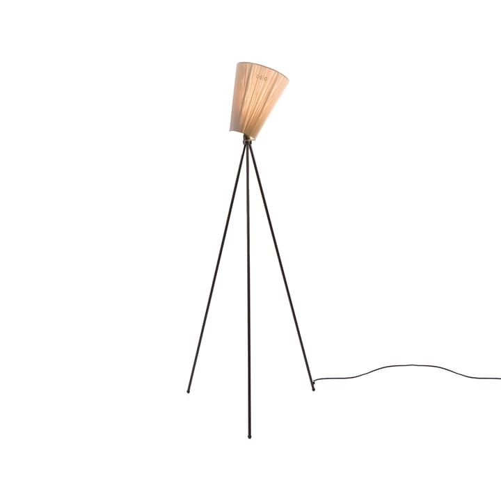 Oslo Wood Floor lamp - Beige, matte black stand - Northern