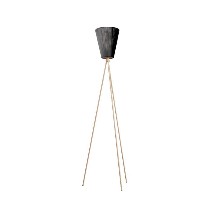 Oslo Wood Floor lamp - Black, beige stand - Northern