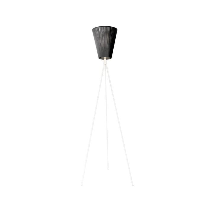 Oslo Wood Floor lamp - Black, matte white stand - Northern
