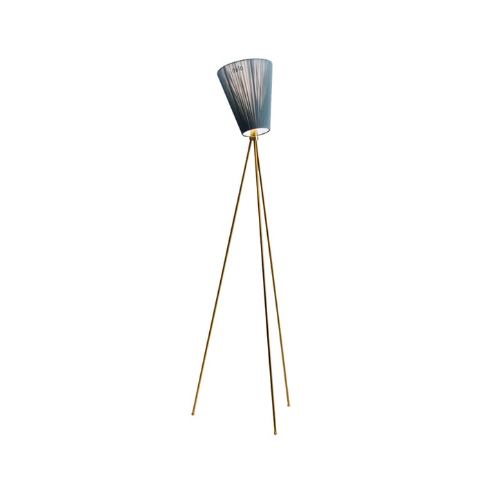 Oslo Wood Floor lamp - Green, golden stand - Northern