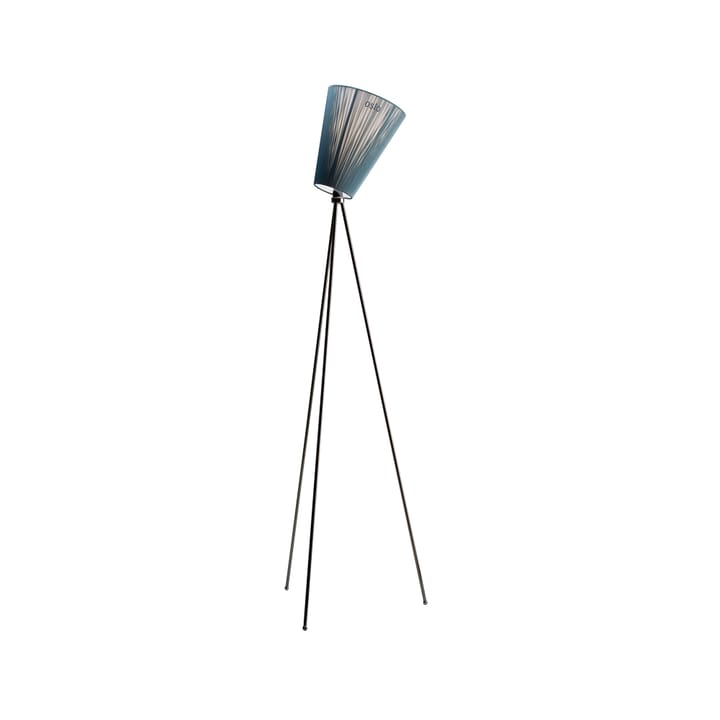 Oslo Wood Floor lamp - Green, matte black stand - Northern