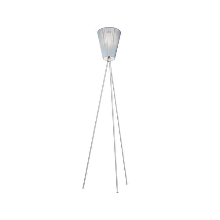 Oslo Wood Floor lamp - Light blue, light grey stand - Northern