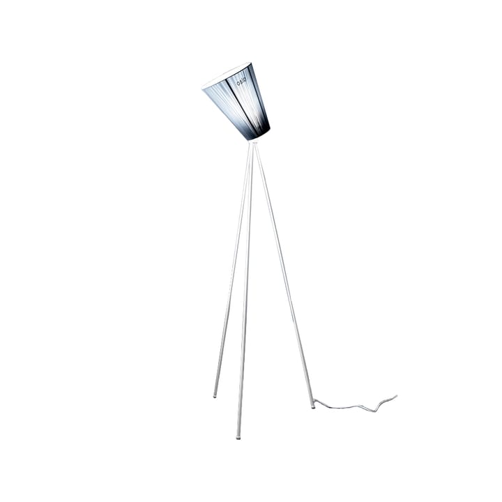 Oslo Wood Floor lamp - Light blue, matte white stand - Northern
