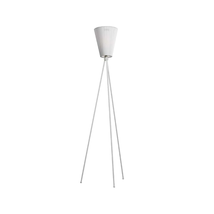 Oslo Wood Floor lamp - White, light grey stand - Northern