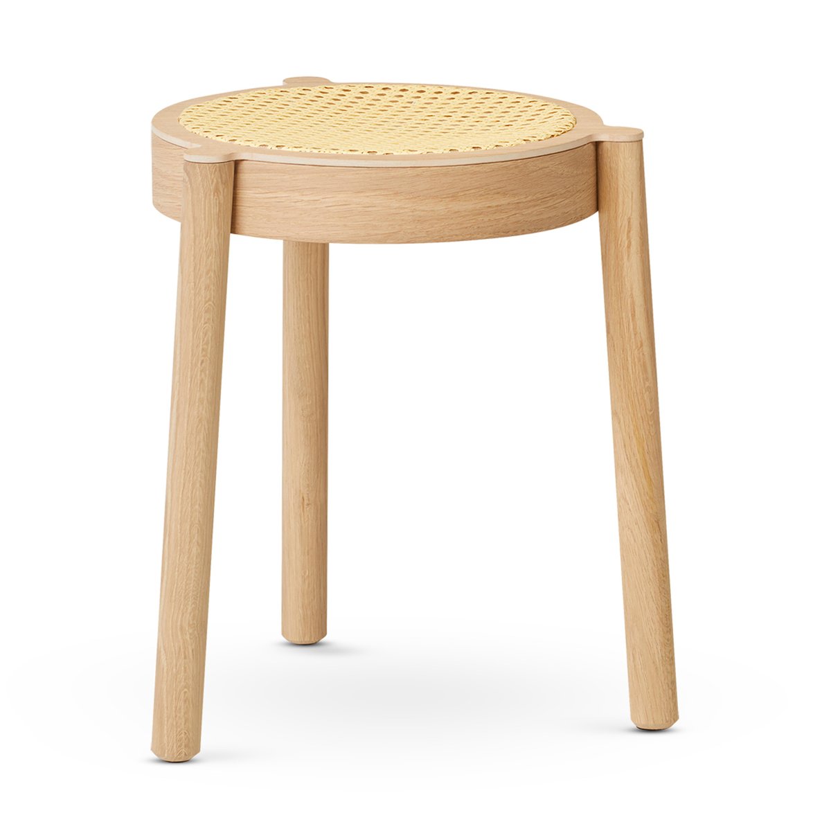 Northern Pal stool with rattan seat Light oak | Scandinavian Design | Stools | Brown
