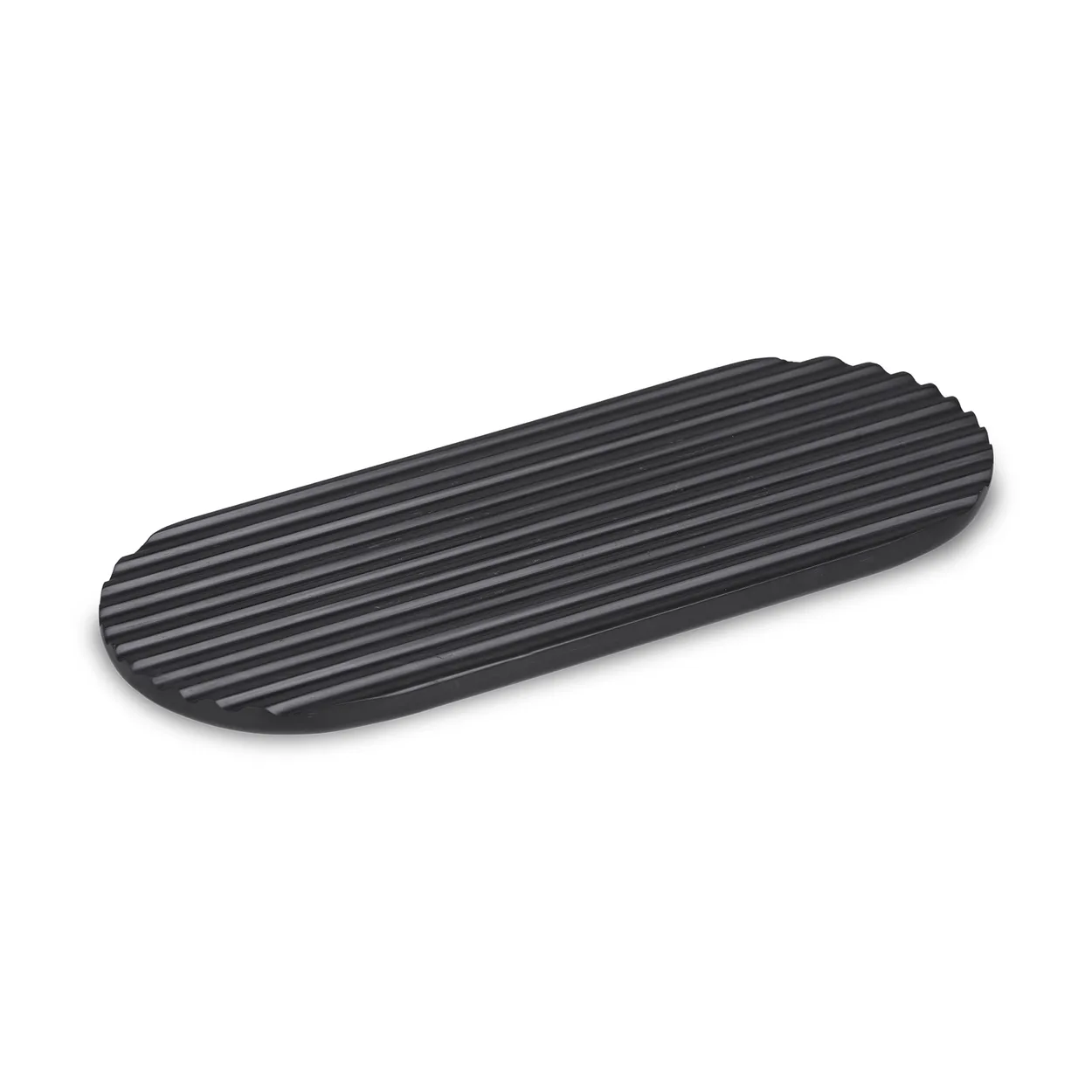 Northern Podium tray 40 cm Black basalt stone | Scandinavian Design | Trays | Black