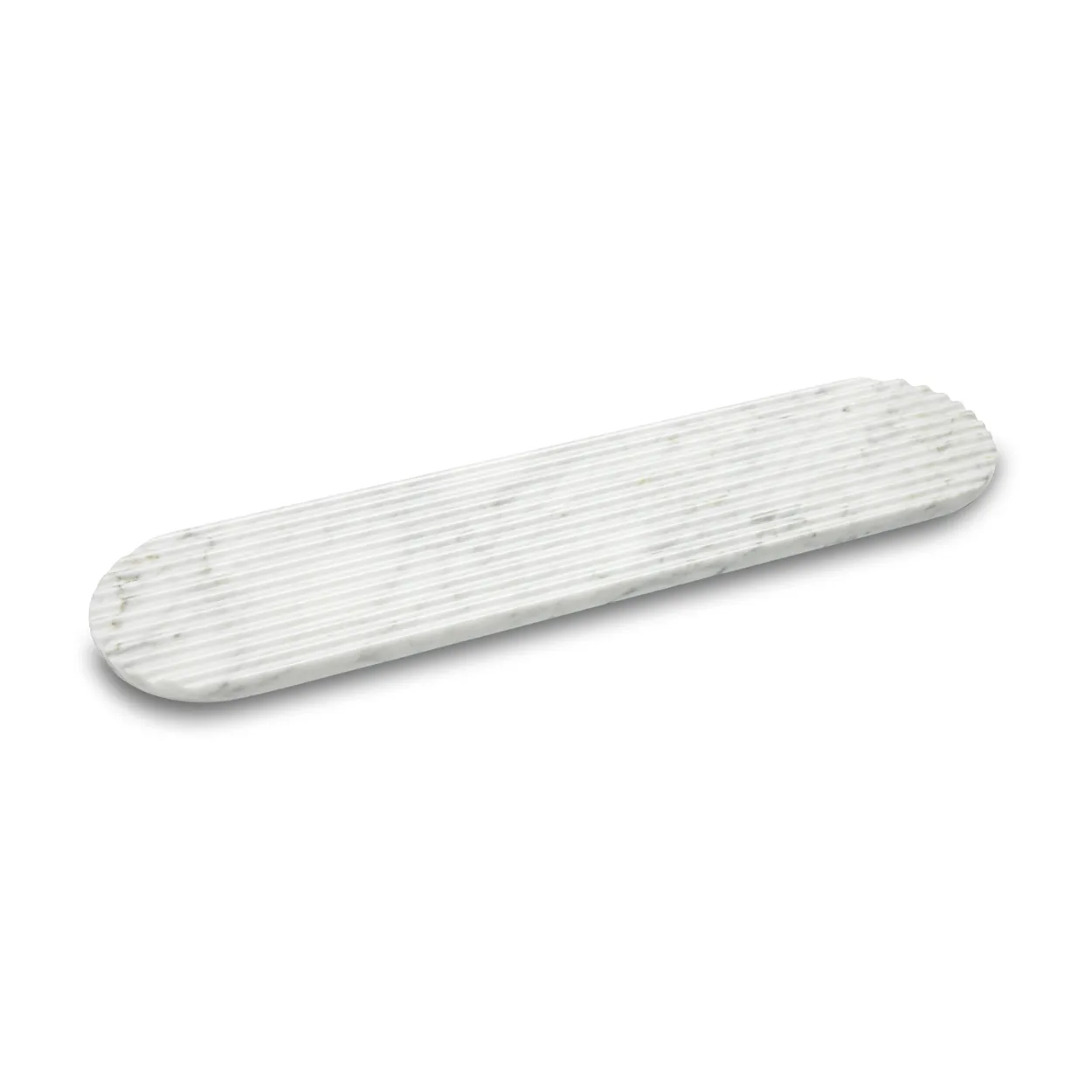 Northern Podium tray 65 cm Mixed white marble | Scandinavian Design | Trays | White