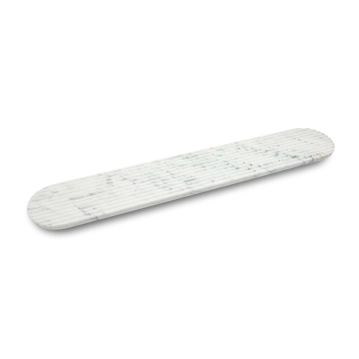 Northern Podium tray 90 cm Mixed white marble | Scandinavian Design | Trays | White