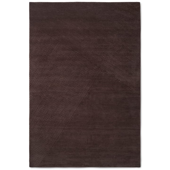 Row rug large 200x300 cm - Dark brown - Northern