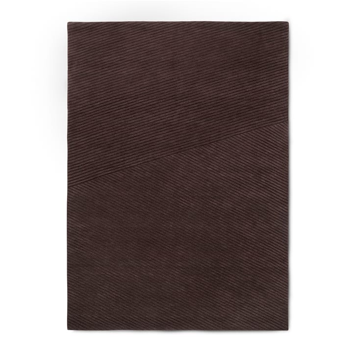 Row rug medium 170x240 cm - Dark-brown - Northern