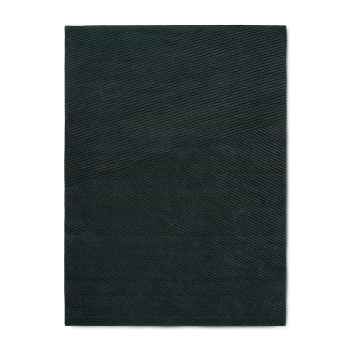 Row rug medium 170x240 cm - Dark green - Northern