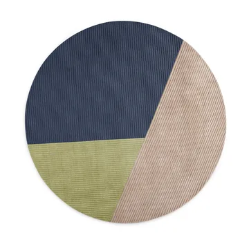 Row rug round Ø200 cm - Trio - Northern