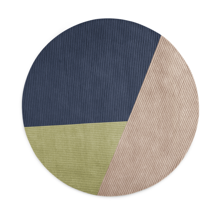 Row rug round Ø200 cm - Trio - Northern