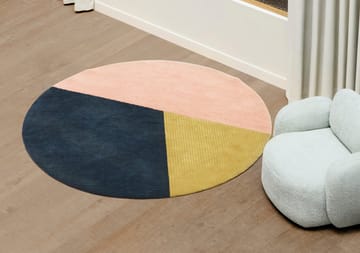Row rug round Ø200 cm - Trio - Northern