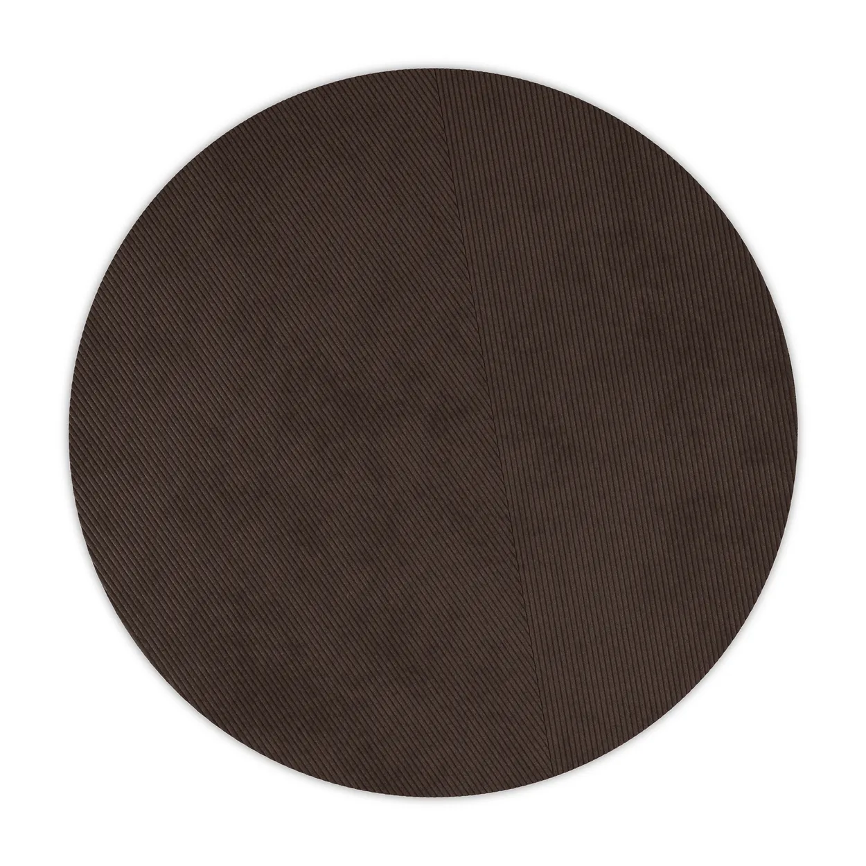 Northern Row rug round o270 cm Dark brown | Scandinavian Design | Wool rugs | Brown