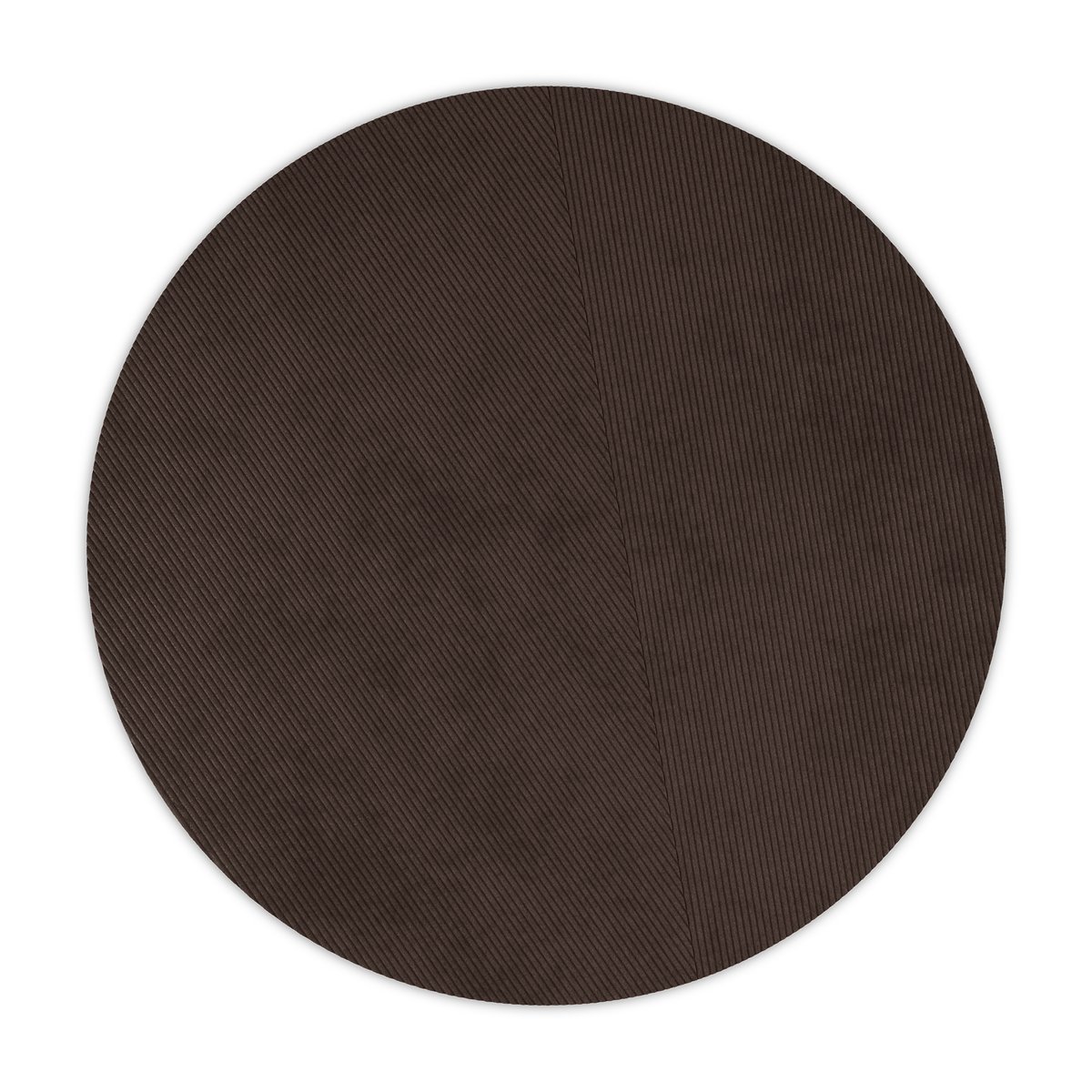 Northern Row rug round o270 cm Dark brown | Scandinavian Design | Wool rugs | Brown